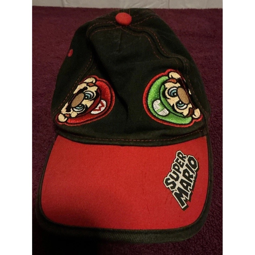 Super Mario Bros Nintendo Mario Luigi Kids Childrens Baseball Cap Hat Adjustable